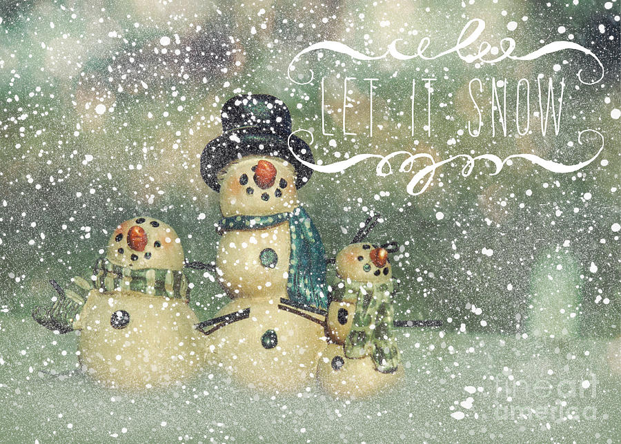Let it Snow Snowmen Photograph by Pam Holdsworth