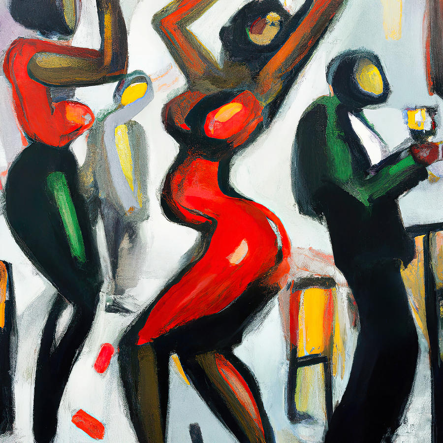 Let Loose On The Dance Floor Painting by Hillary Kladke