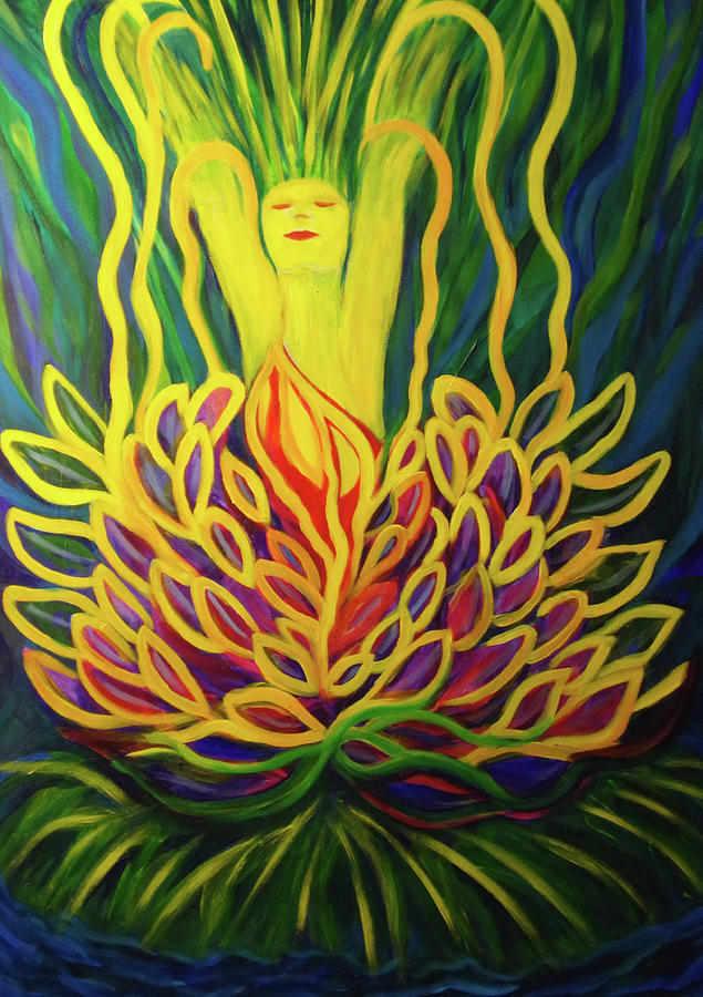 Let My Soul Bloom Painting by Carolyn LeGrand