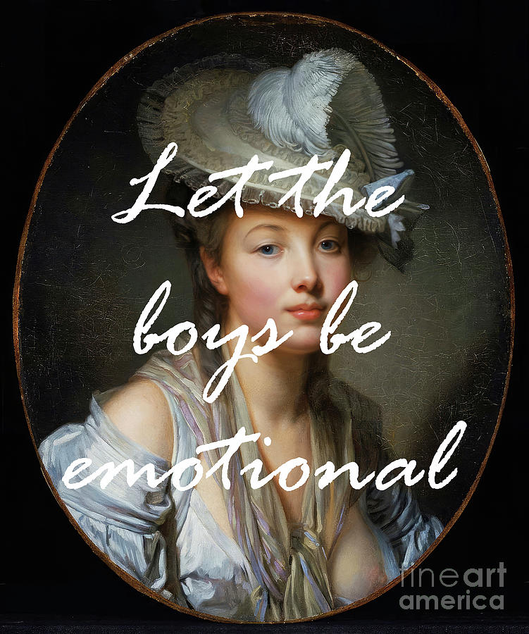Let The Boys Be Emotional Painting by Tina LeCour
