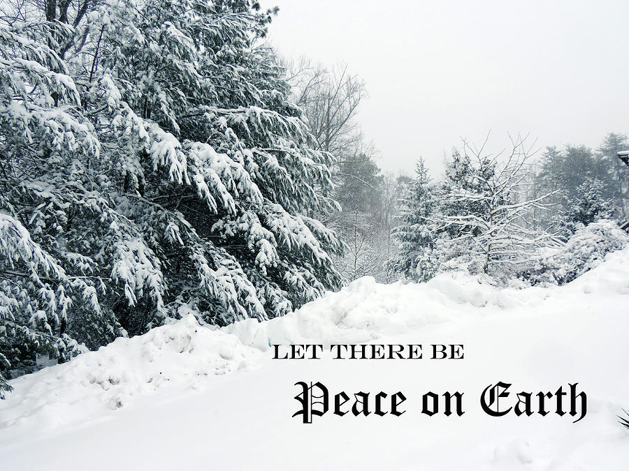 Let There Be Peace on Earth Holiday Card Photograph by Leesie Annie ...