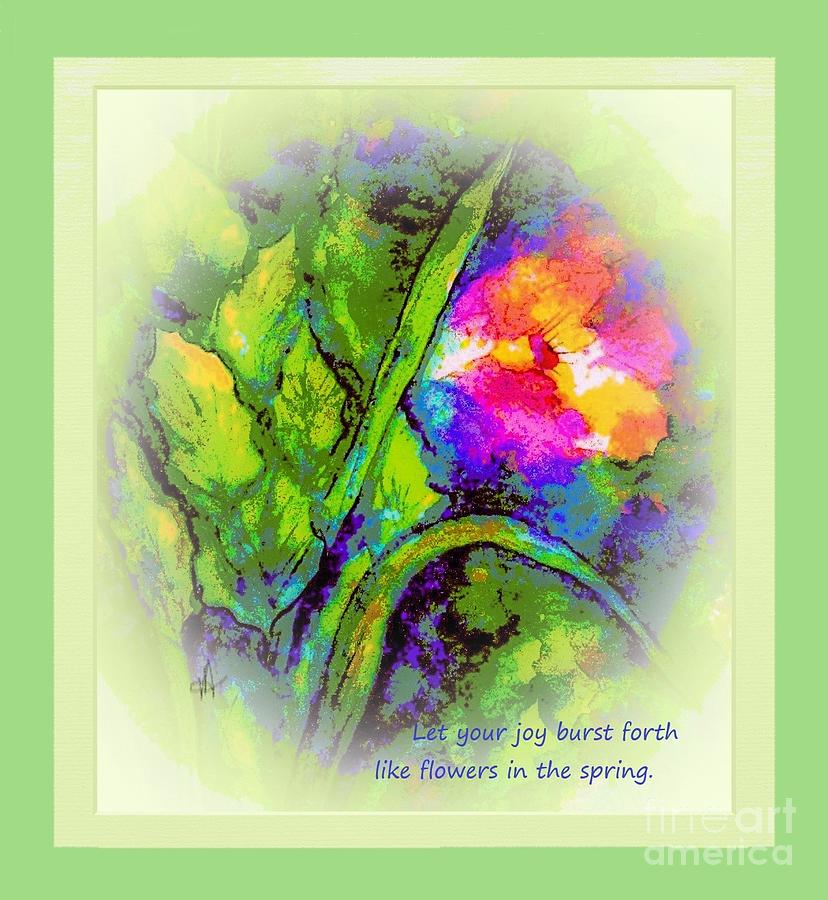 Let Your joy Burst Forth Painting by Hazel Holland - Pixels