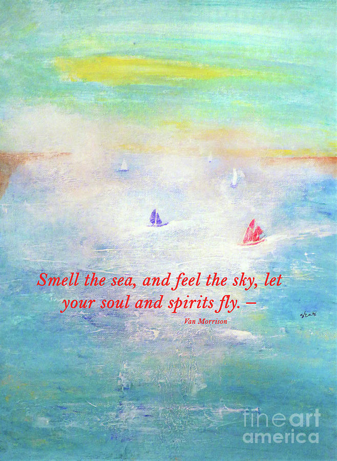 Let Your Soul Fly Poster Mixed Media by Sharon Williams Eng