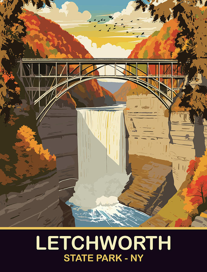 Letchwirth State Park, NY Digital Art by Long Shot