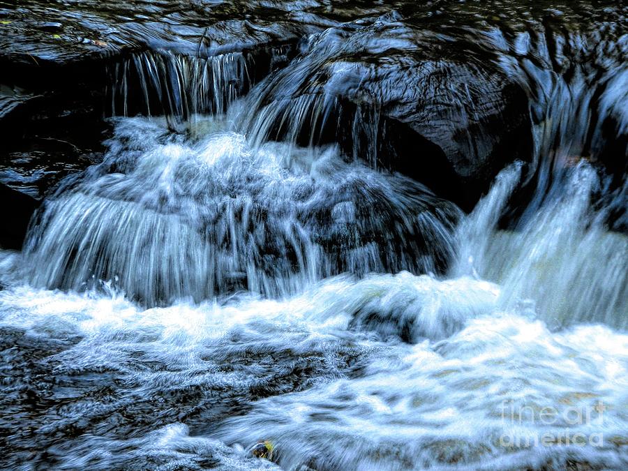 Letchworth State Park Genesee River Cascades Abstract Photograph by Rose Santuci-Sofranko