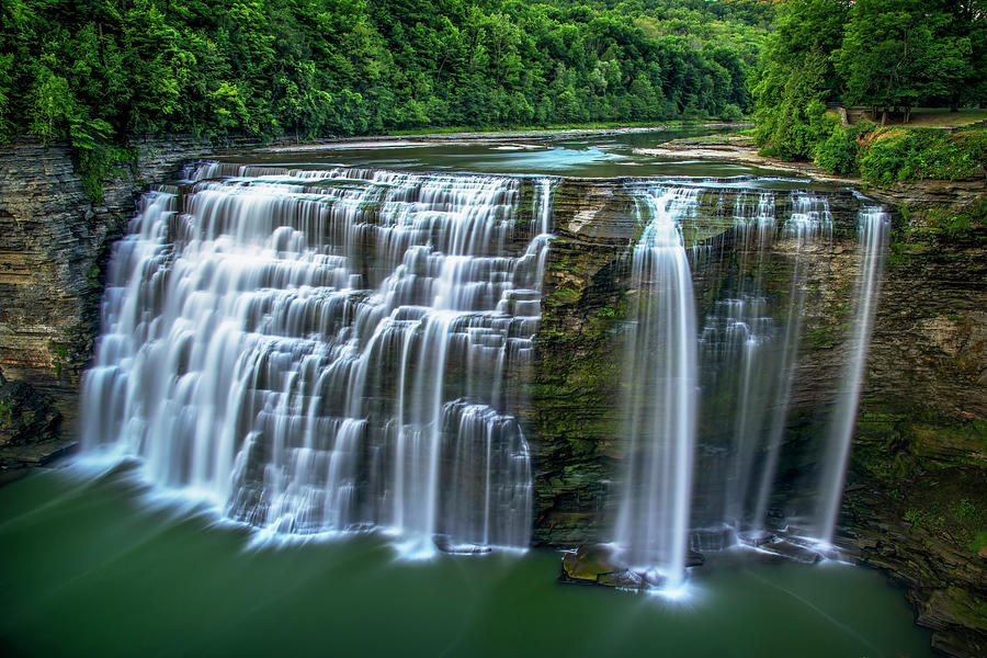 Letchworth State Park Middle Falls Photograph by Andy Crawford