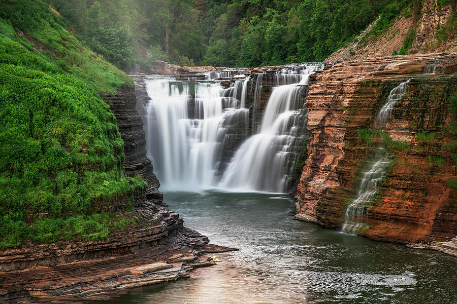 Letchworth State Park Upper Falls Photograph by Andy Crawford