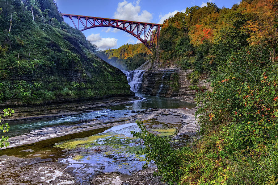 Letchworth State Park Upper Falls Photograph by Robert Harris