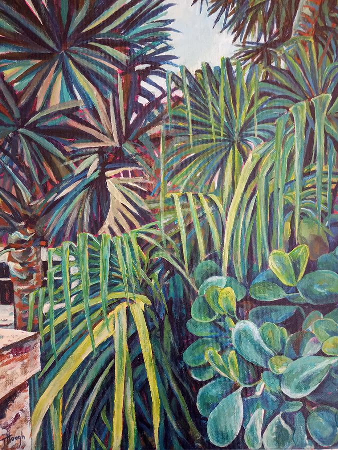 Palm Painting - Lets Be Fronds by Tanya Hough
