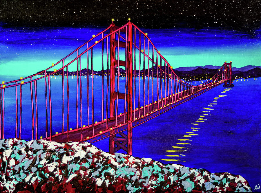 Lets Build a Bridge Painting by Ashley Wright