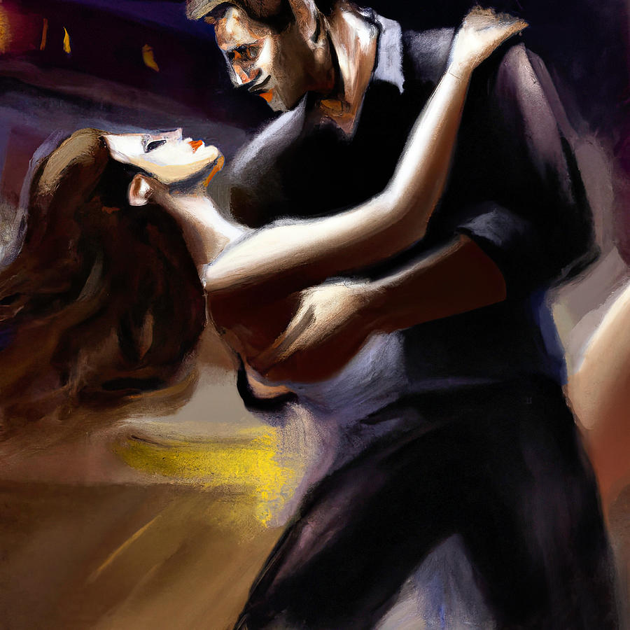 Lets Dance, Mi Amor Painting by Hillary Kladke