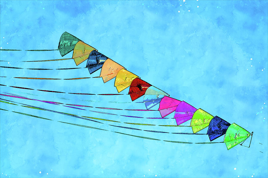 Lets Fly a Kite Mixed Media by Pamela Williams