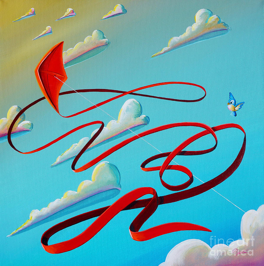 Lets Fly Painting by Cindy Thornton