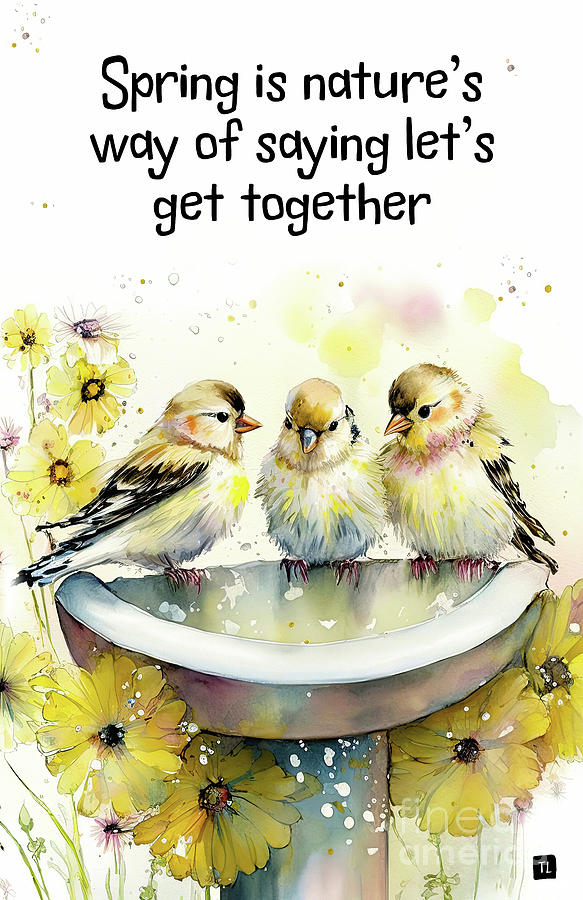 Lets Get Together Painting by Tina LeCour