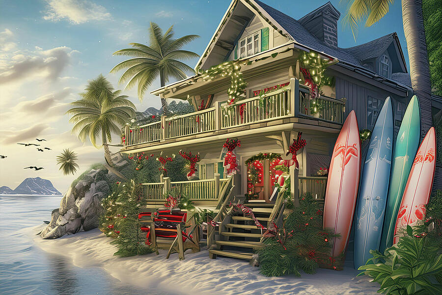 Christmas Photograph - Lets Go surfing by Pete Federico Christmas Photograph - Lets Go surfing by Pete Federico