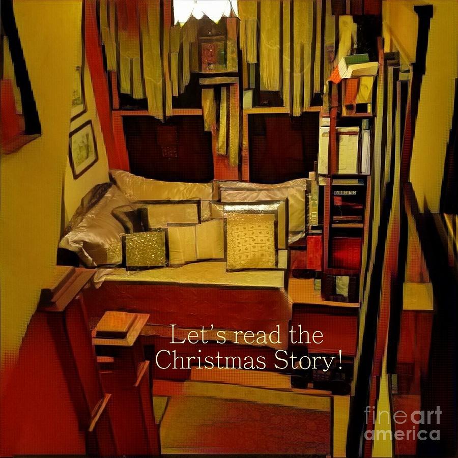 Lets Read the Christmas Story Photograph by Jodie Marie Anne Richardson Traugott          aka jm-ART