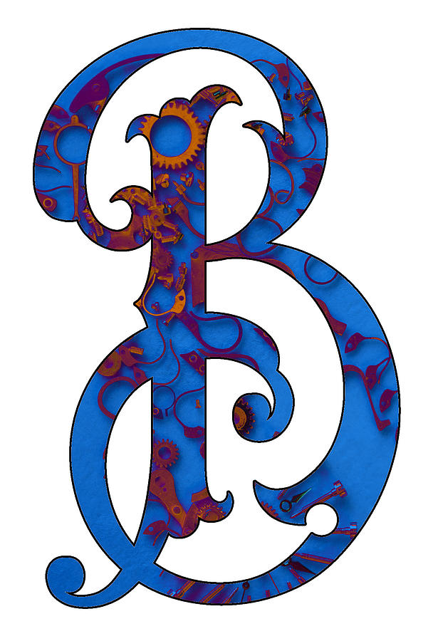 Letter B Digital Art by Fran Riley Fine Art America