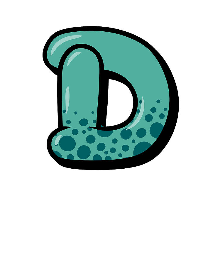 Letter D Graffiti Alphabet, D Typography Green letter D, Dino Letter D ...