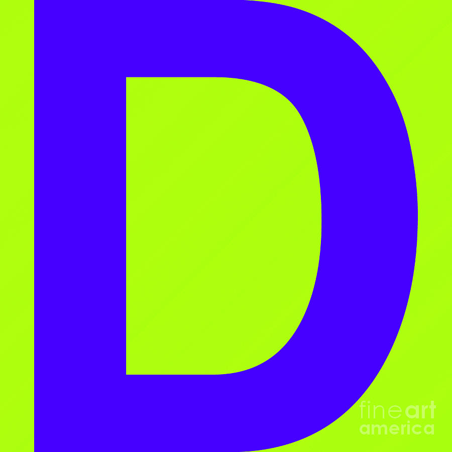 Letter D#12 Digital Art by Exors - Pixels