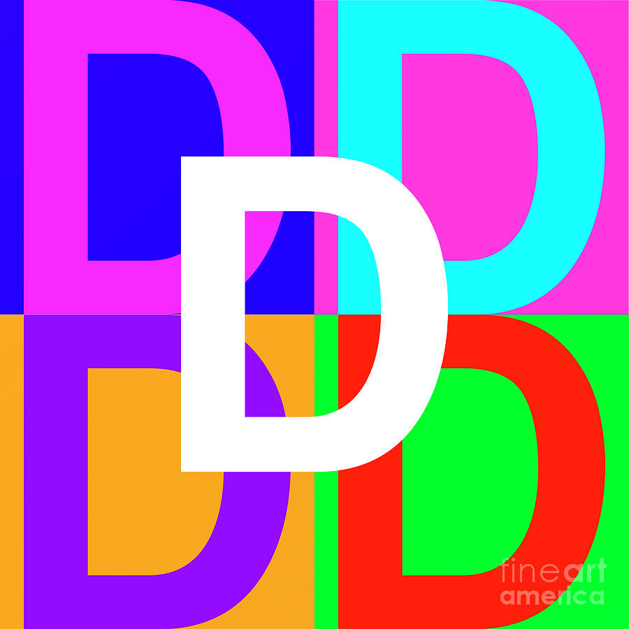 Letter D#13 Digital Art