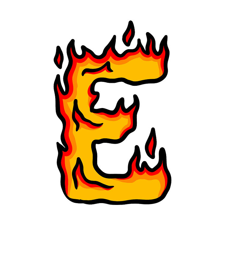 Letter E Graffiti Alphabet, E Typography Orange letter E, Fire style Letter  E by Elsayed Atta
