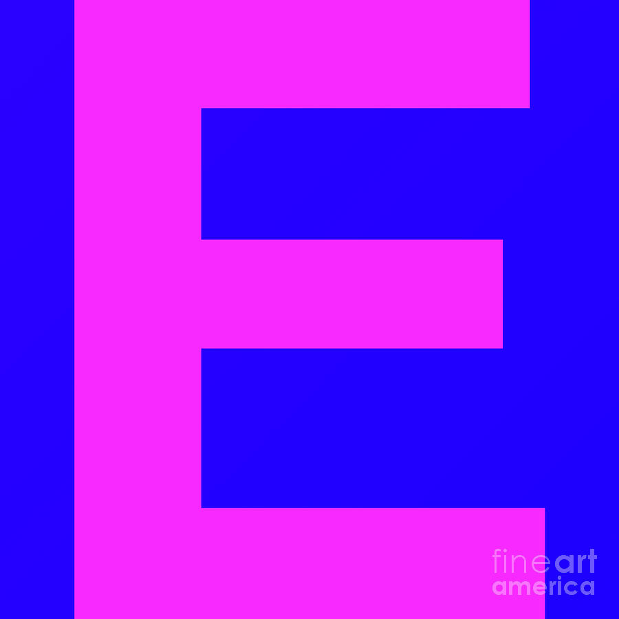 Letter E6 Digital Art by Exors Fine Art America