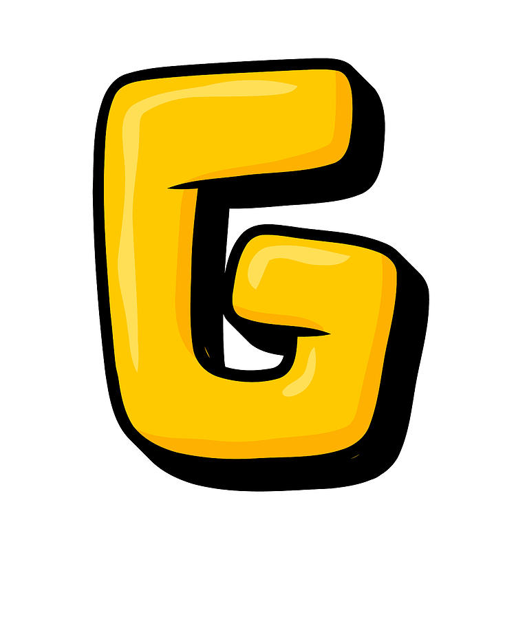 Letter G Graffiti Alphabet, G Typography Yellow letter G, Streetart ...