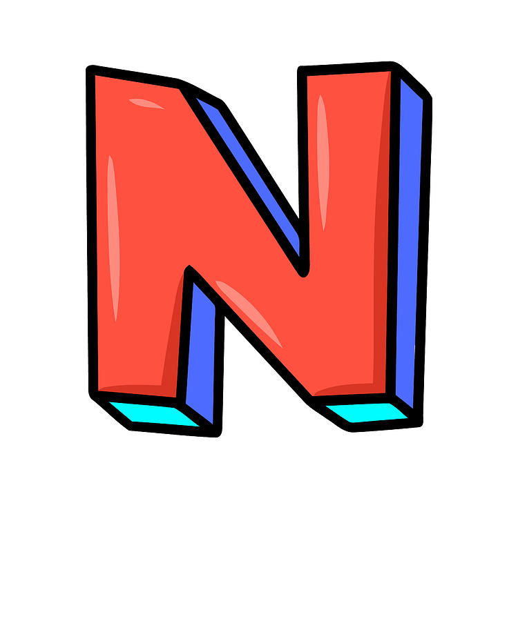 Letter N Graffiti Alphabet, N Typography Red letter N, Pop art Letter N ...