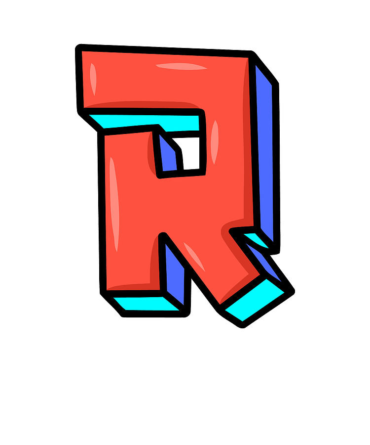 Letter R Graffiti Alphabet R Typography Red Letter R Pop Art Letter R Digital Art By Elsayed