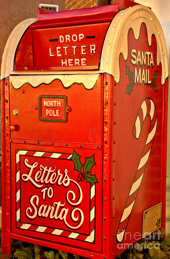 Letters To Santa Mailbox Photograph by Adam Jewell