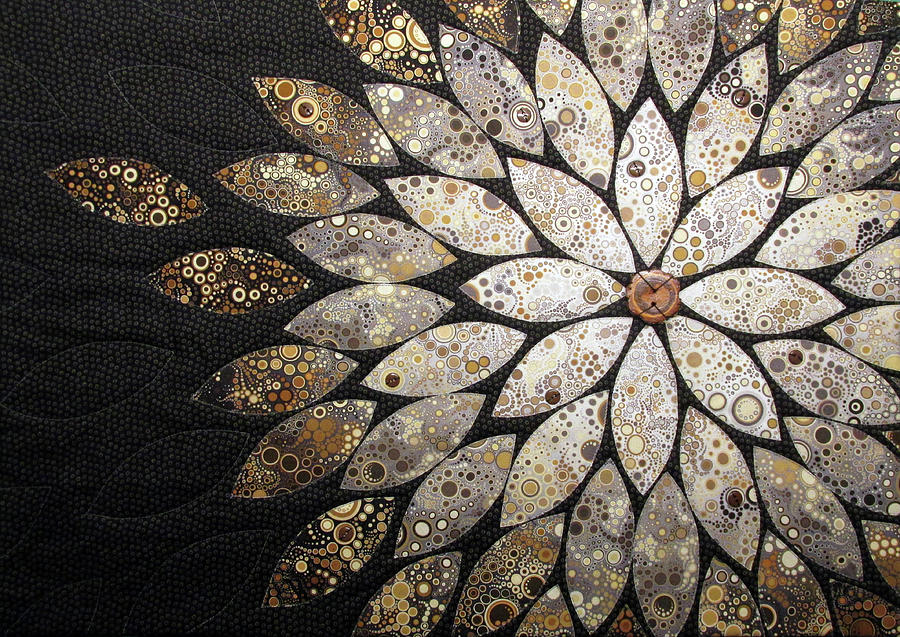 Letting Go - brown Tapestry - Textile by Pam Geisel
