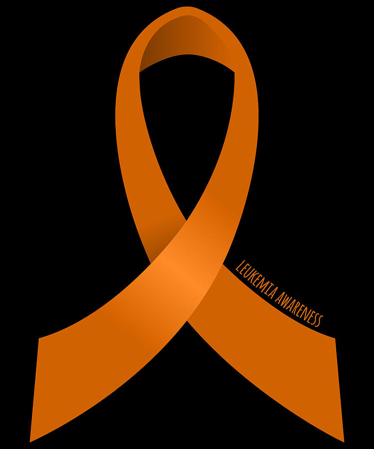 Leukemia Awareness Ribbon Digital Art by Flippin Sweet Gear