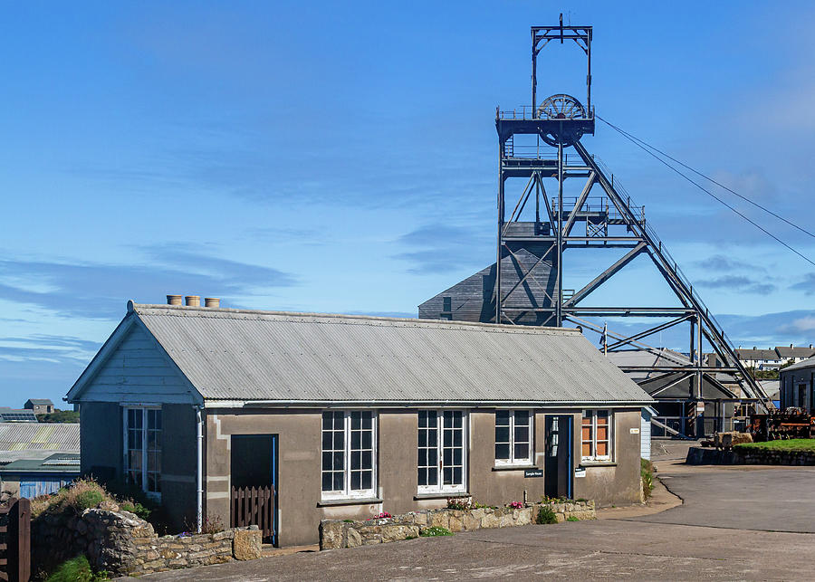 Levant Mine and Beam Engine Photograph by Shirley Mitchell