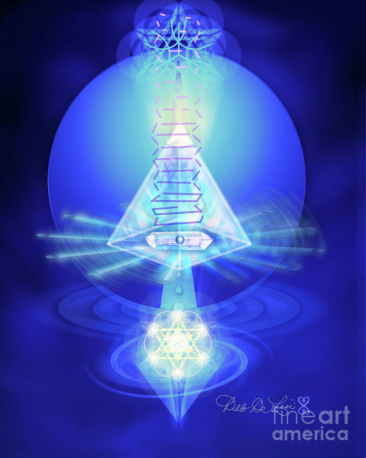 Level 6 - Crystal Ladder Digital Art by Deborah DeLisi Level 6 - Crystal Ladder Digital Art by Deborah DeLisi