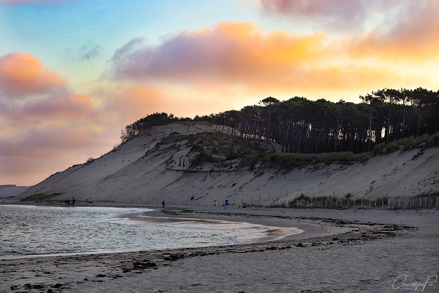 Nature Photograph - Lever du soleil dune du Pyla by Clementgrnpix