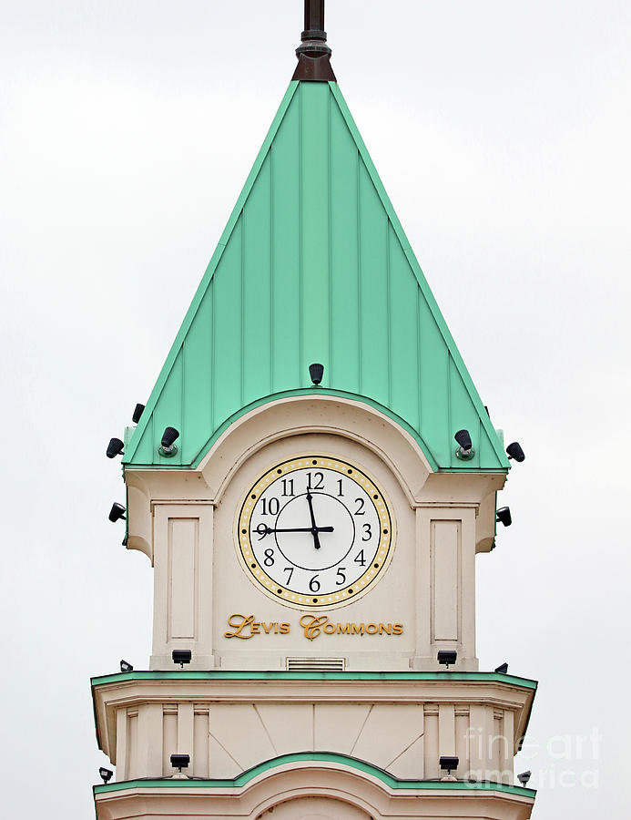 Levis Commons Clock Tower in Perrysburg 0219 Photograph by Jack Schultz
