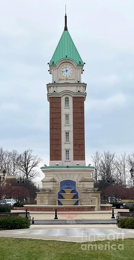 Levis Commons Clock Tower in Perrysburg 4811 Photograph by Jack Schultz