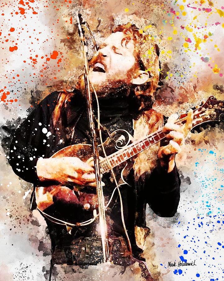 Levon Helm Watercolor Painting Mixed Media Digital Art Print Poster ...