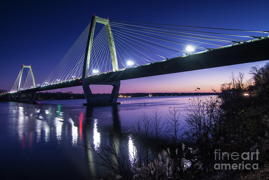 Lewis and Clark Bridge Across Ohio River  - Louisville - Kentucky Photograph by Gary Whitton