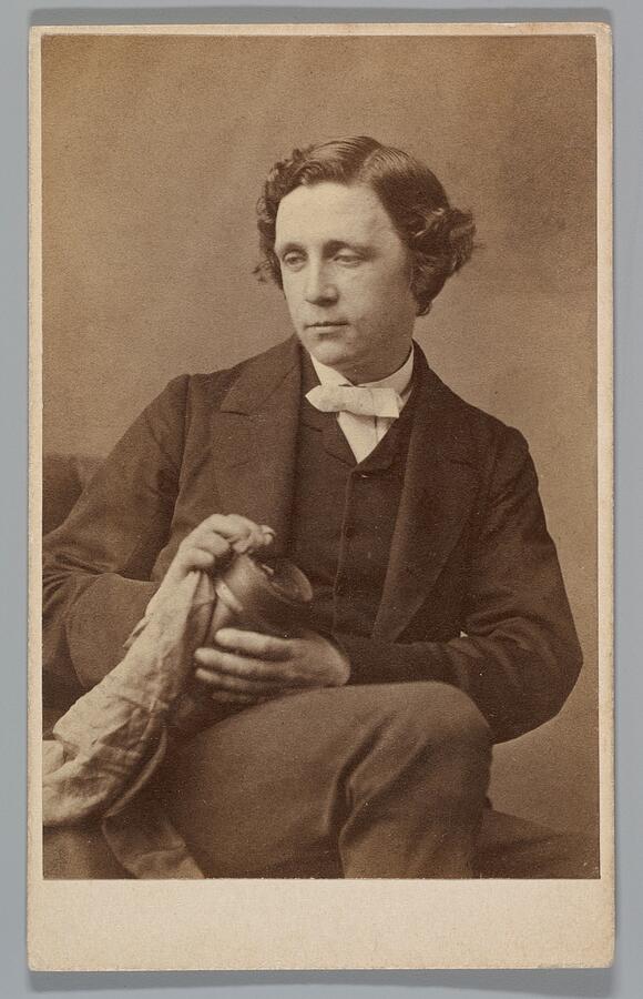 Portrait Photograph - Lewis Carroll 1863 by Oscar Gustav Rejlander - Linda Howes Website