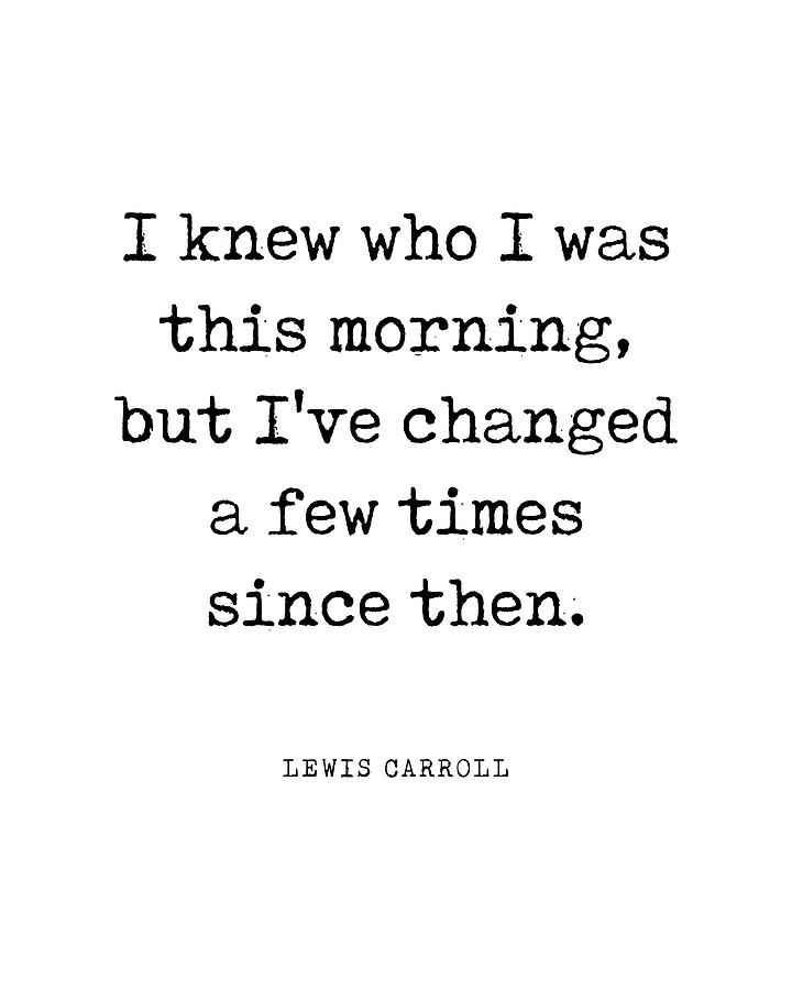 Lewis Carroll Quote 04 - Alice In Wonderland - Literature - Typewriter ...