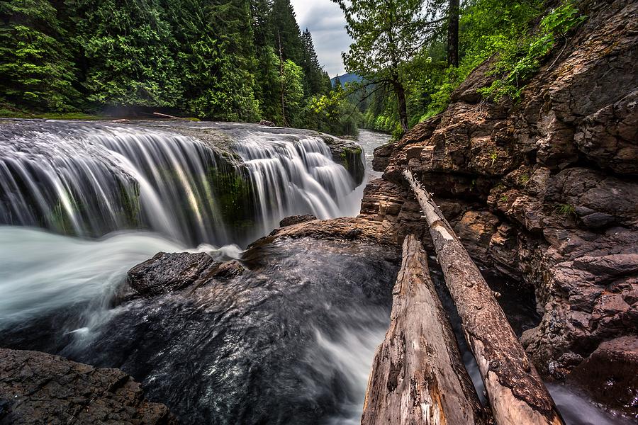 Lewis Falls Cascade Photograph by Tom Grubbe