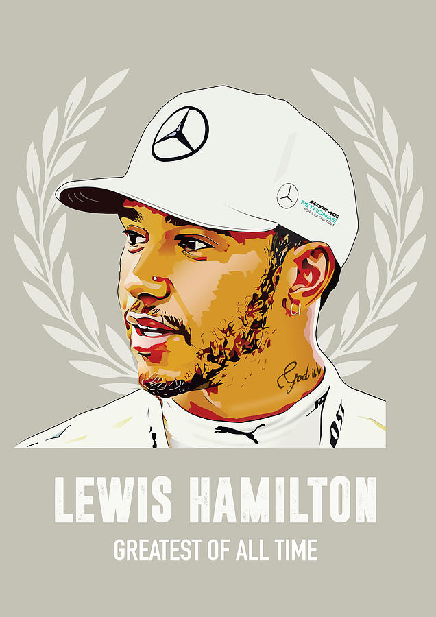 Movie Poster Digital Art - Lewis Hamilton - Greatest Of All Time by Movie Poster Boy