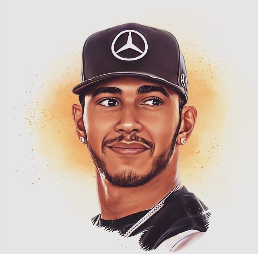 Lewis Hamilton Illistration Digital Art by Daniel Buckley | Fine Art ...