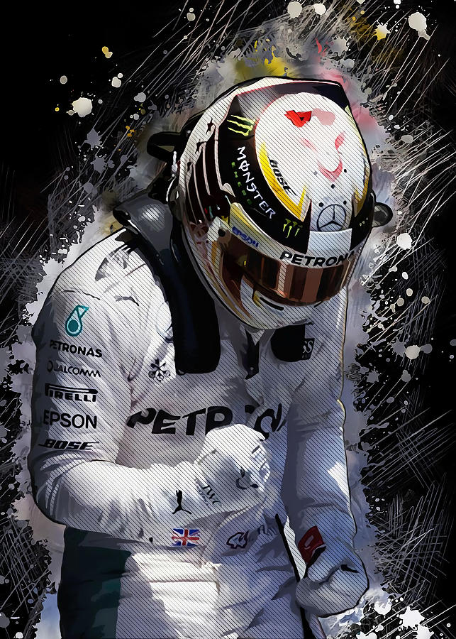 Lewis Hamilton Poster PADA GROUP Tapestry - Textile by Jessica Muhammad ...