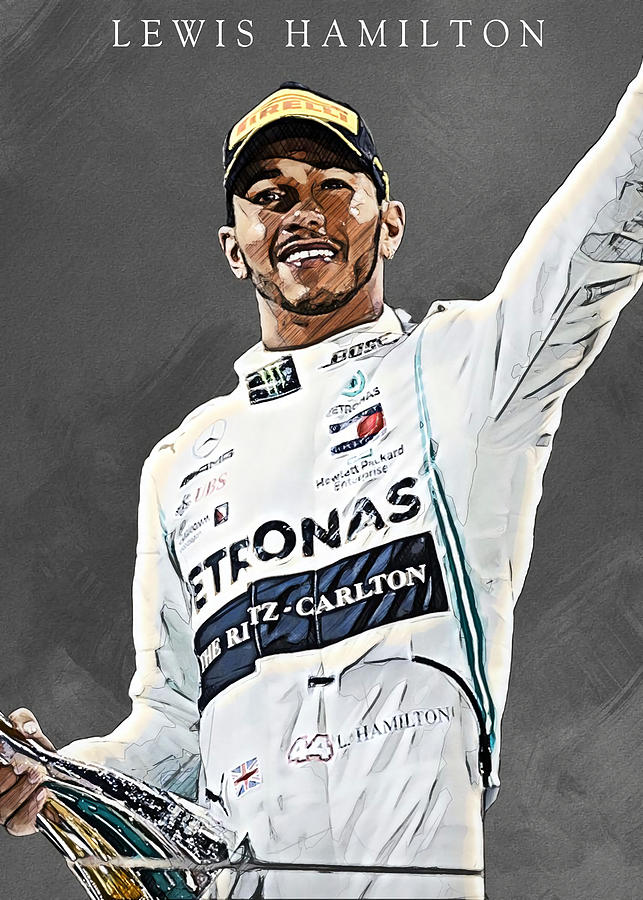 Lewis Hamilton Poster PADA GROUP Tapestry - Textile by Morgan Ruby ...