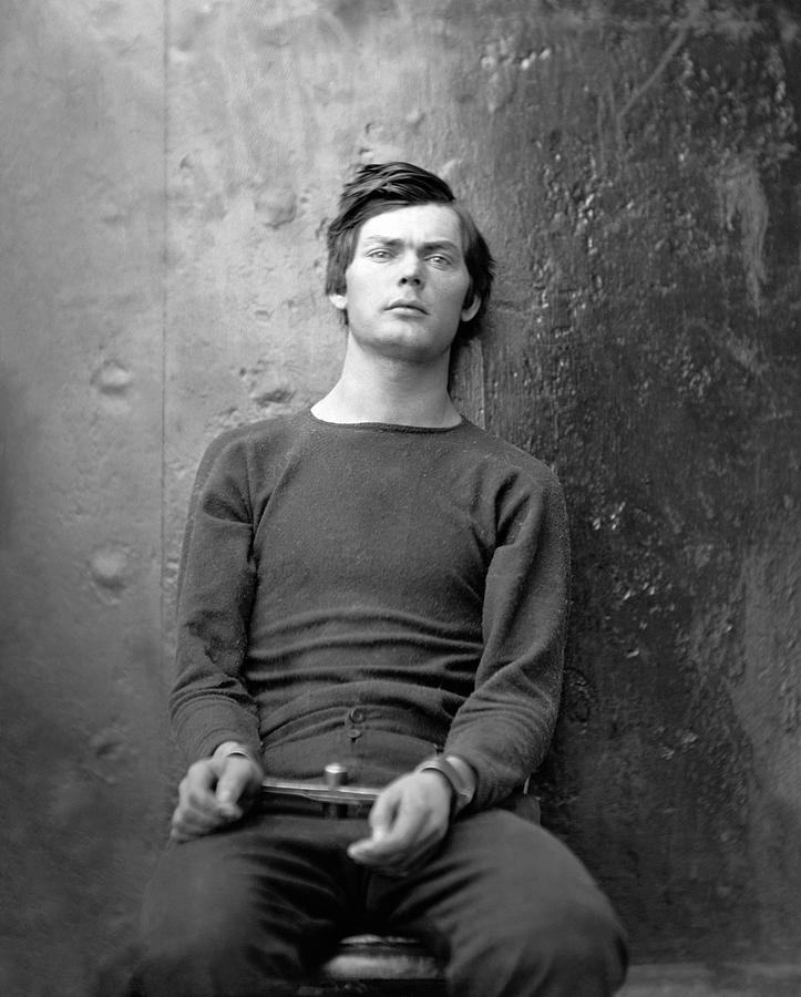Lewis Powell Chained After Capture - 1865 Photograph by War Is Hell Store