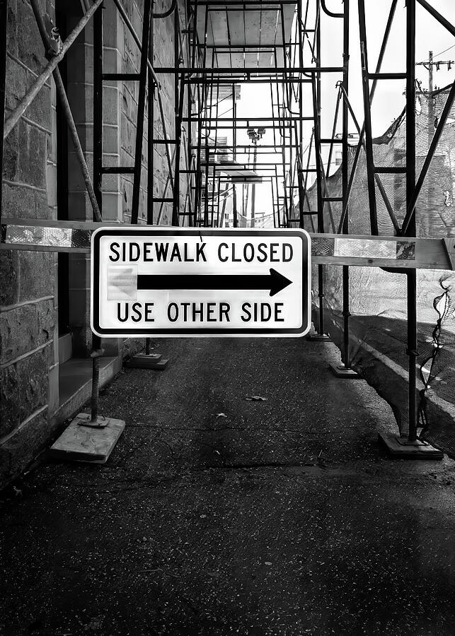 Lewiston Sidewalk Closed 24 Photograph by Bob Orsillo