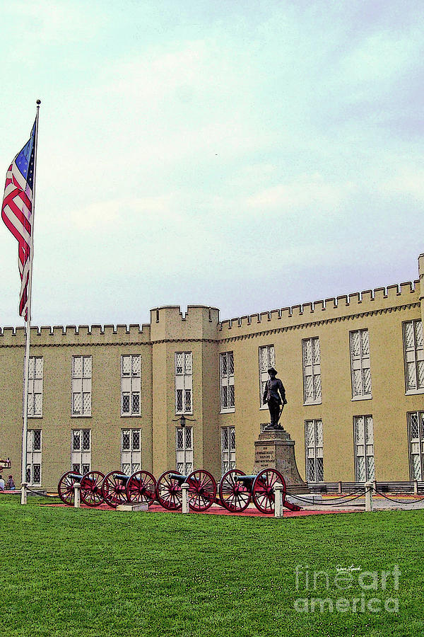 VMI,Lexington Va,Stonewall Jackson Monument,Lexington Virginia Art Photo,vmi frame,vmi keydets,virginia military institute by Dave Lynch