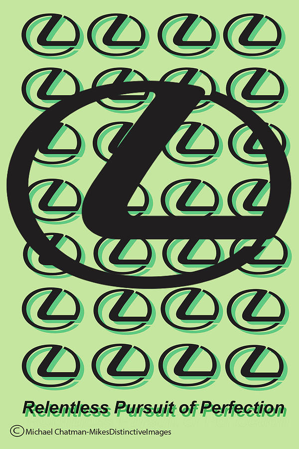 Lexus Logo Art Digital Art by Michael Chatman